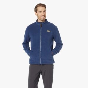 L.L. Bean Mountain Classic Fleece Jacket Men's Large Nautical Navy Full Zip